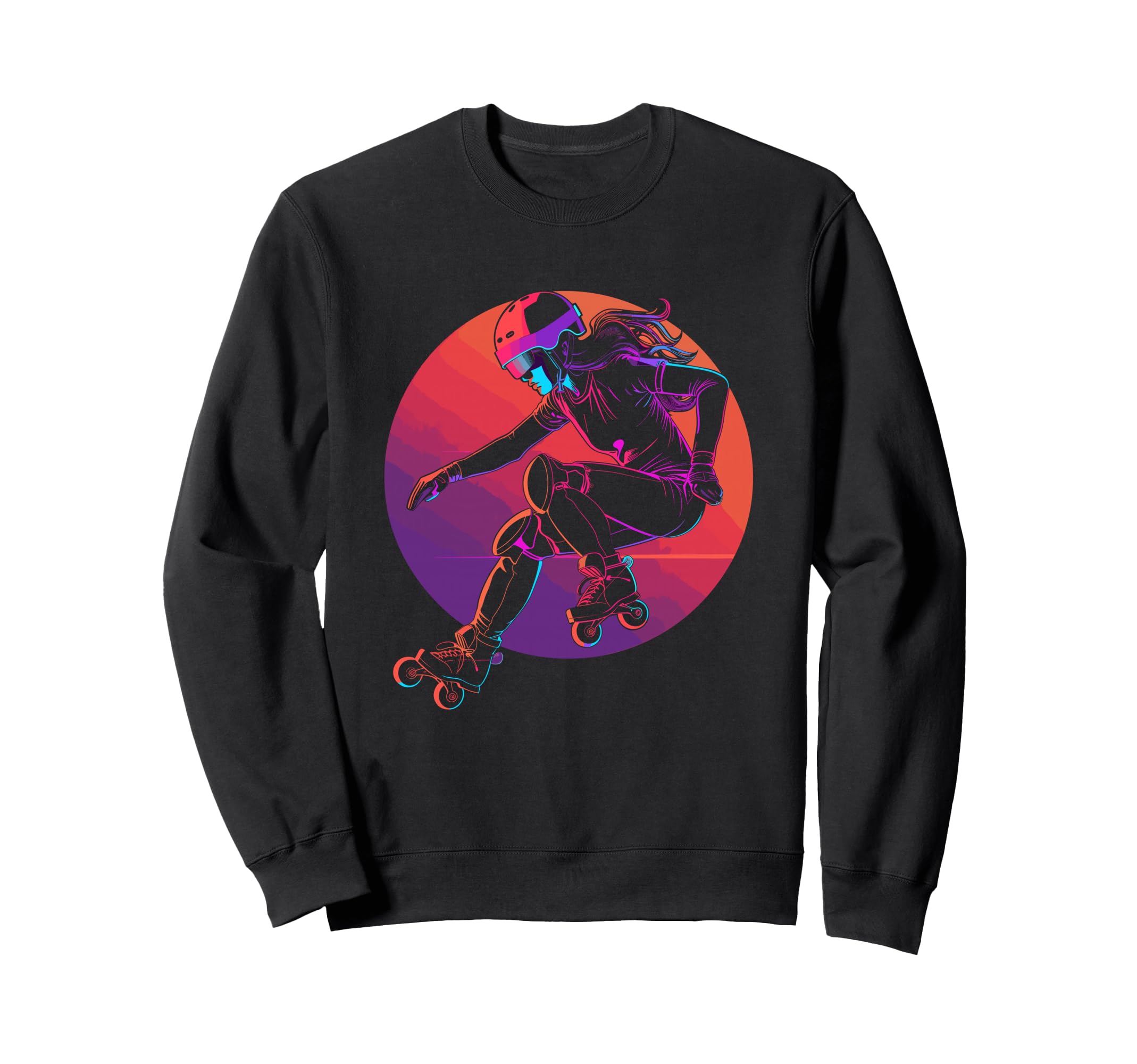 90S Roller Skating Sweatshirt - Streetwear Style for Adults - T-Shirt, Sweatshirt, Hoodie