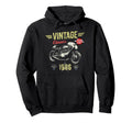 Funny Born 1986 Motorbike 40Th Hoodie - Fun Novelty Design Men Women - T-Shirt, Sweatshirt, Hoodie