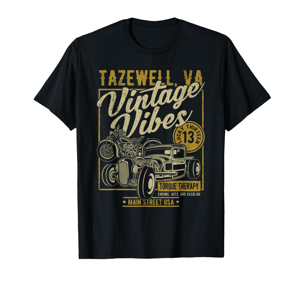 Tazewell Virginia Usa Hotrod T-Shirt - Aesthetic Graphic for Adults - T-Shirt, Sweatshirt, Hoodie