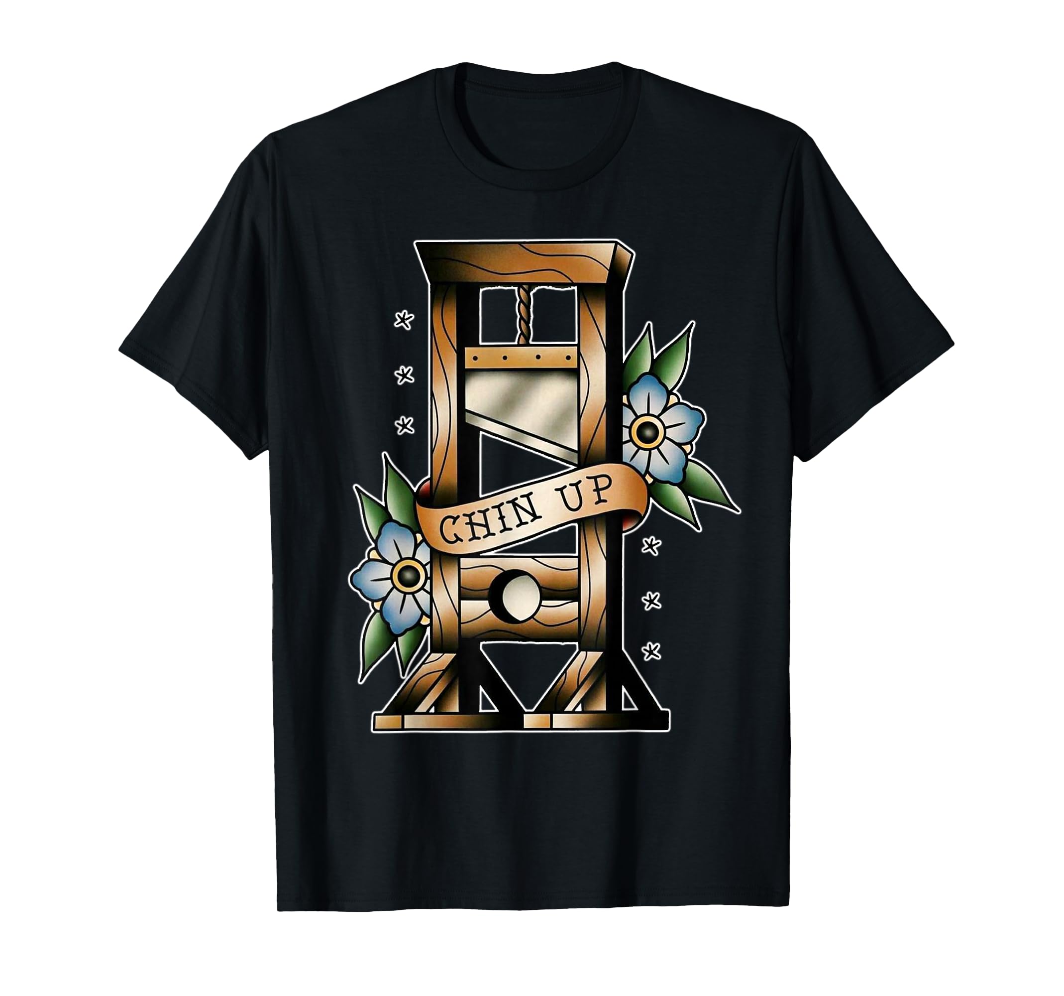 Guillotine Traditional Tattoo Flash T-Shirt - Casual Everyday Wear Unisex - T-Shirt, Sweatshirt, Hoodie