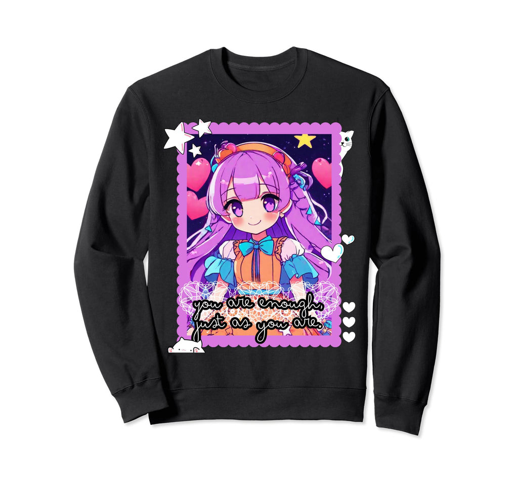 Gothic Whispers Positivity Mental Sweatshirt - Unique Graphic Men Women - T-Shirt, Sweatshirt, Hoodie