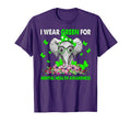 Elephant I Wear Green Mental Health T-Shirt - Novelty Apparel Unisex - T-Shirt, Sweatshirt, Hoodie