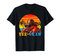 Yee Claw Lobster Cowboy Funny Sunset T-Shirt - Aesthetic Graphic Unisex - T-Shirt, Sweatshirt, Hoodie