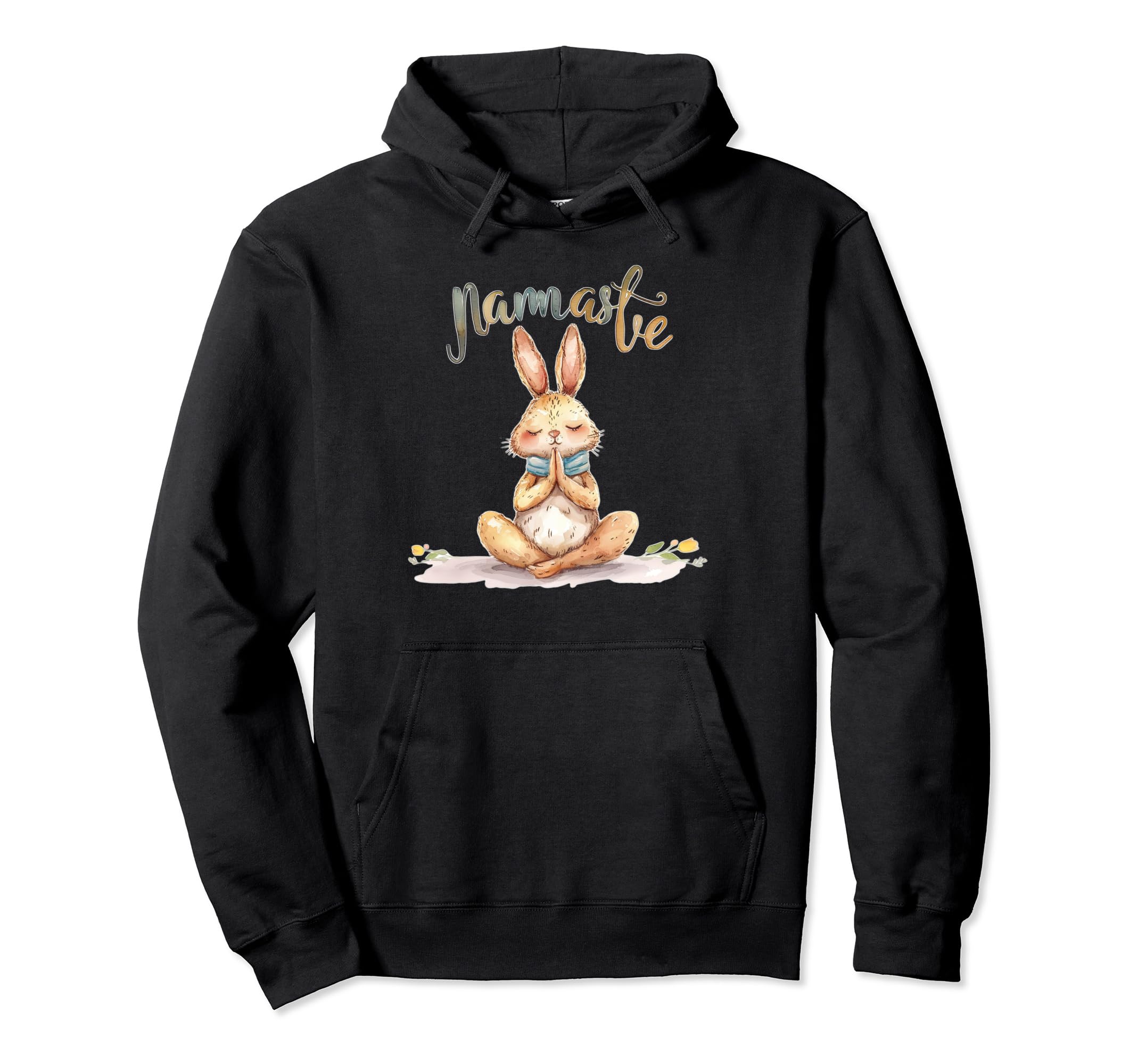 Namaste Rabbit Spiritual Meditation Hoodie - Streetwear Style Men Women - T-Shirt, Sweatshirt, Hoodie