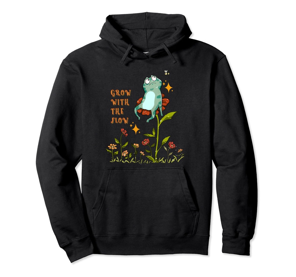 Frog And Positive Message Life Journey Hoodie - Graphic Print Unisex - T-Shirt, Sweatshirt, Hoodie