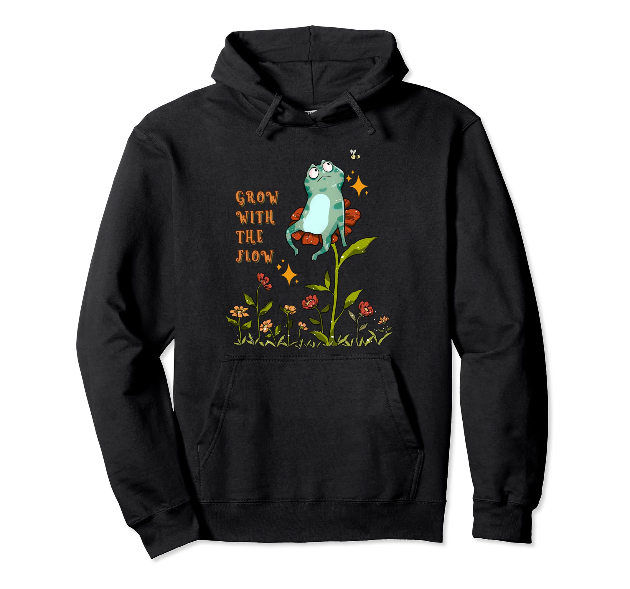 Frog And Positive Message Life Journey Hoodie - Graphic Print Unisex - T-Shirt, Sweatshirt, Hoodie