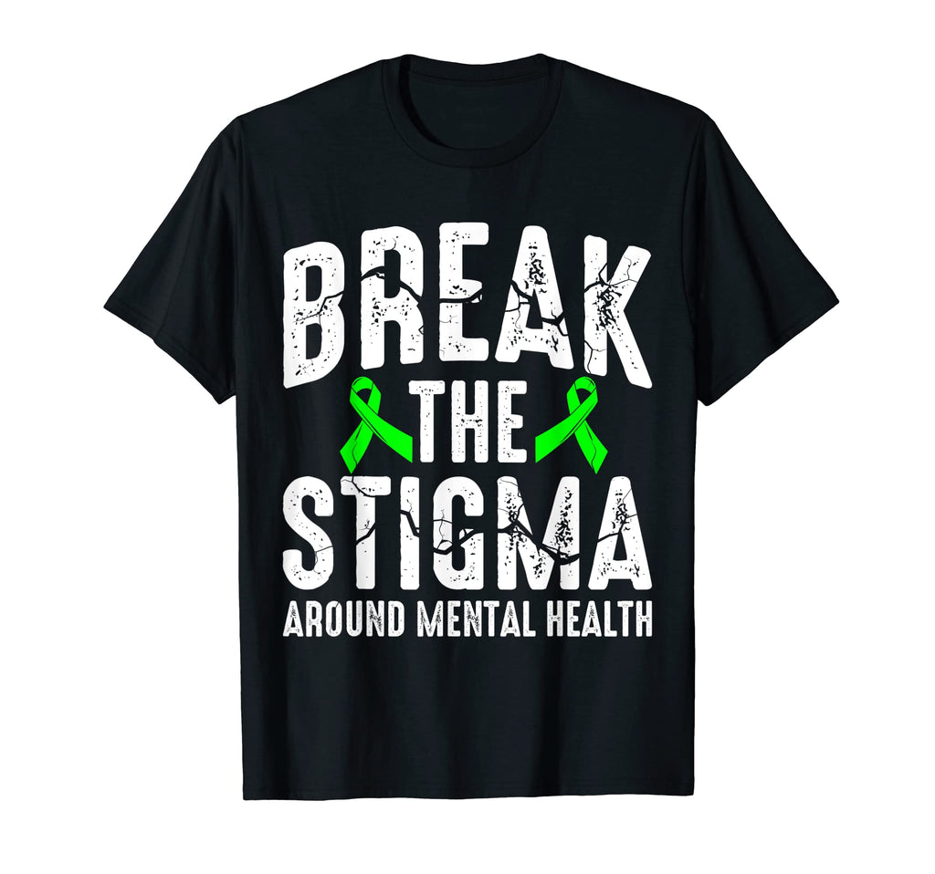 Break Stigma Around Mental Health T-Shirt - Graphic Print for Adults - T-Shirt, Sweatshirt, Hoodie