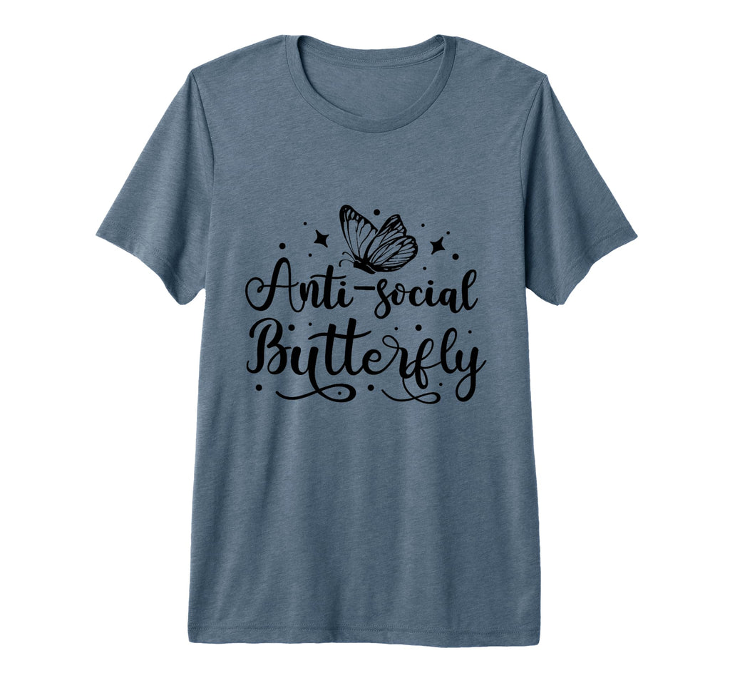 Anti Social Butterfly Magical Goth T-Shirt - Streetwear Style for Adults - T-Shirt, Sweatshirt, Hoodie