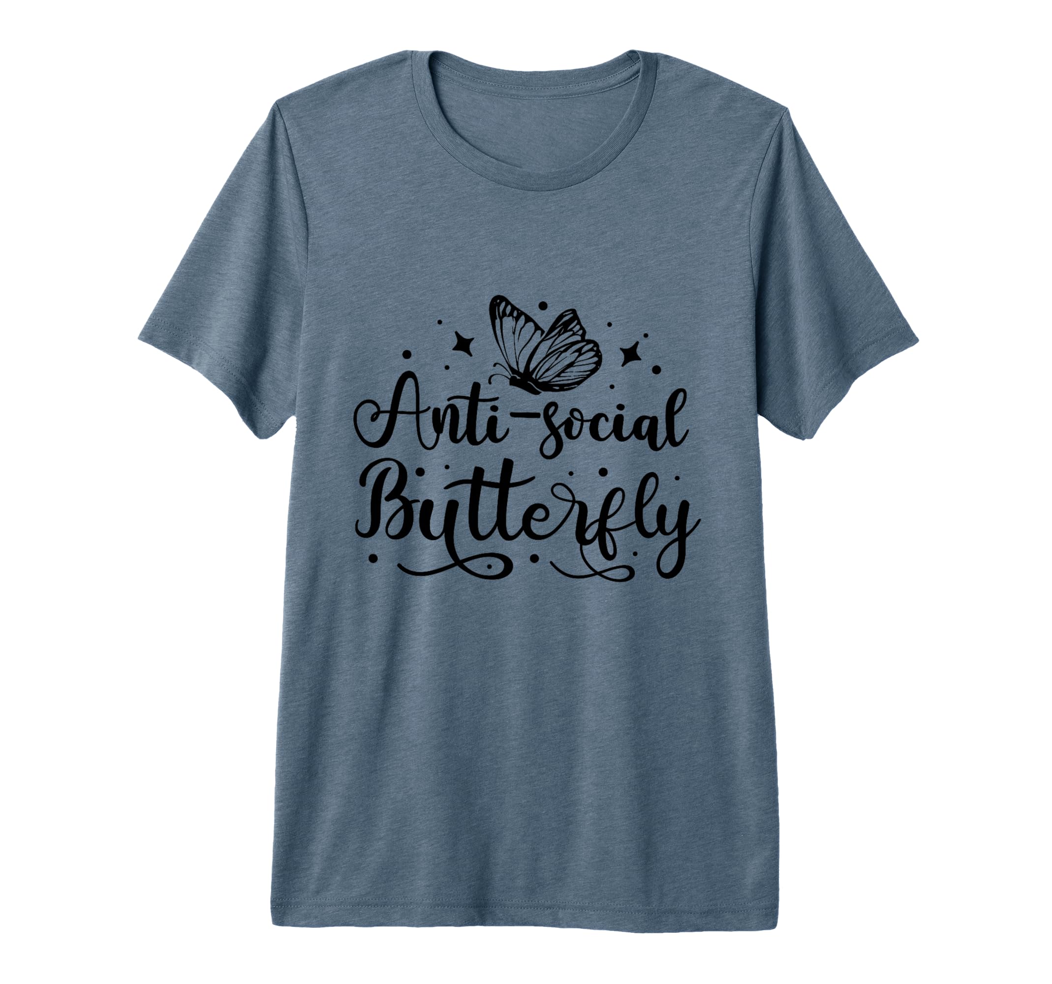 Anti Social Butterfly Magical Goth T-Shirt - Streetwear Style for Adults - T-Shirt, Sweatshirt, Hoodie