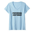 Womens Professional Overthinker V Neck T-Shirt - Unique Graphic for Adults - T-Shirt, Sweatshirt, Hoodie