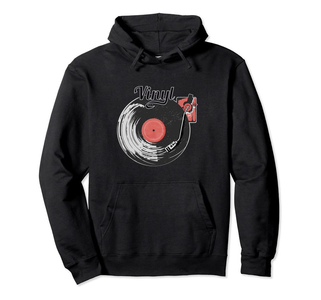 Vinyl Record Collector Turntable Hoodie - Aesthetic Graphic Men Women - T-Shirt, Sweatshirt, Hoodie