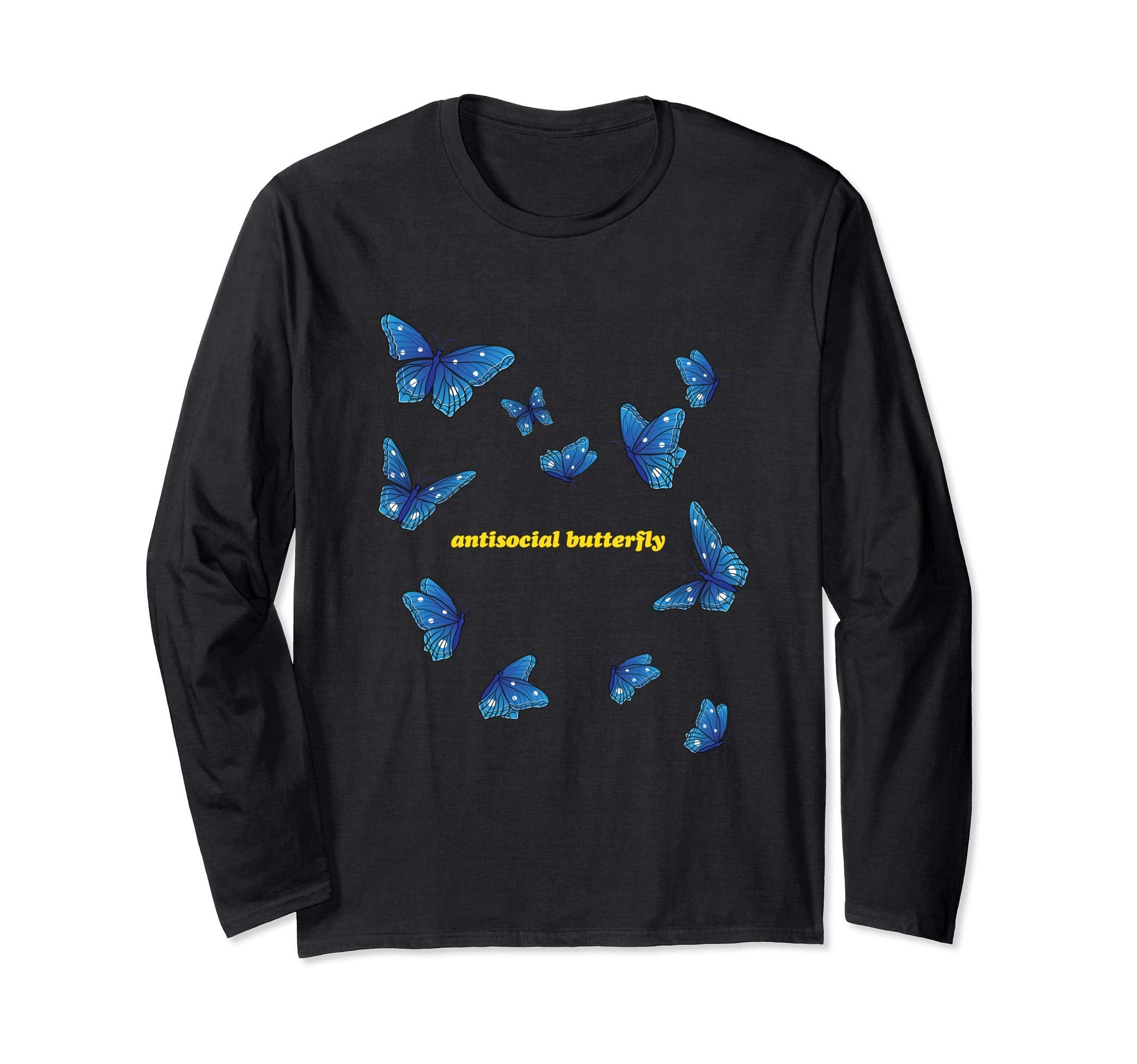 Antisocial Butterfly T-Shirt - Aesthetic Graphic Men Women - T-Shirt, Sweatshirt, Hoodie