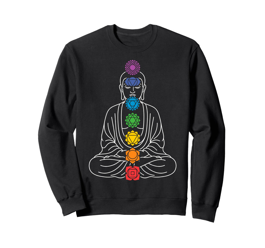 Buddha Yoga Lotus Pose Sweatshirt - Casual Everyday Wear for Adults - T-Shirt, Sweatshirt, Hoodie