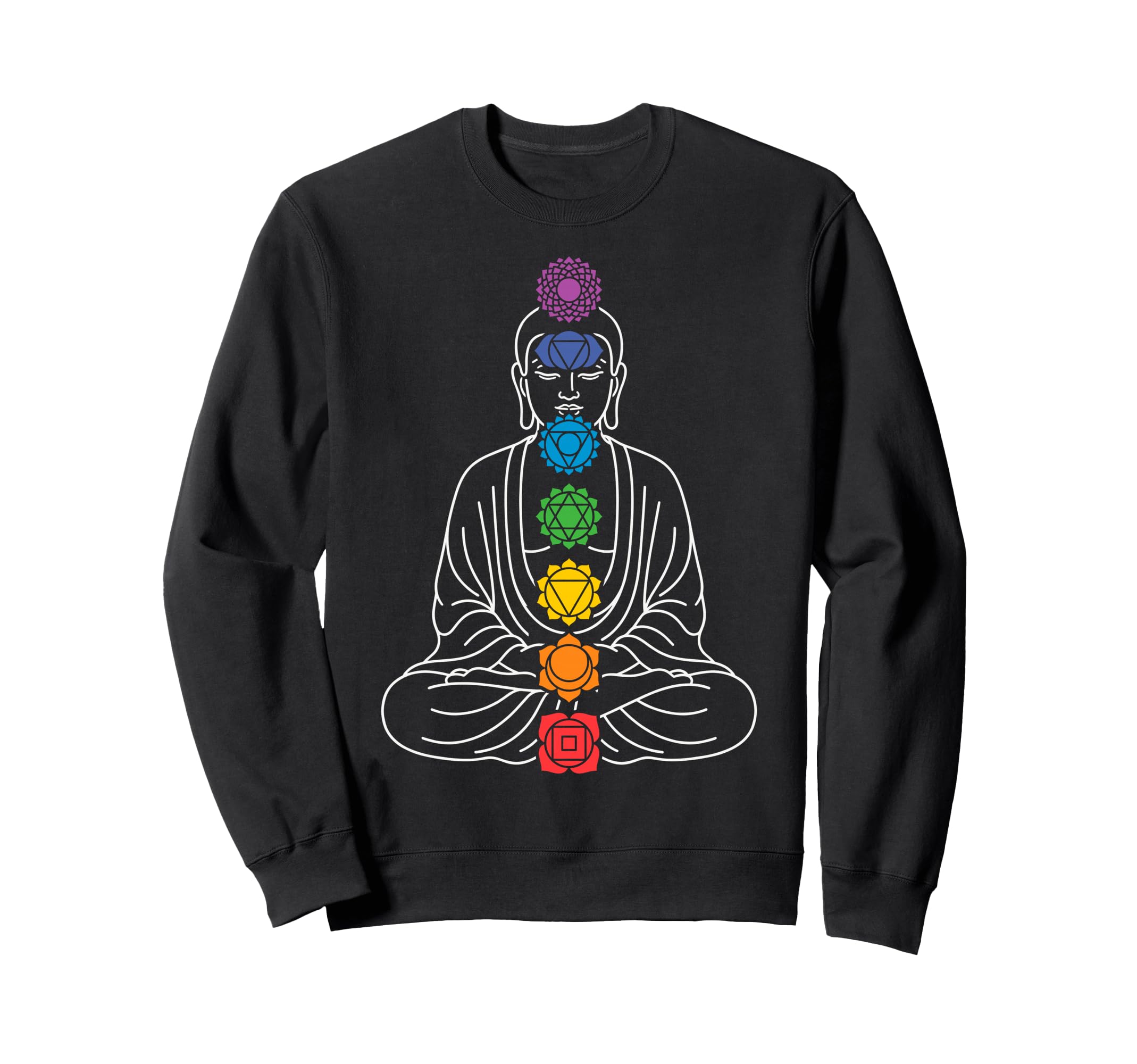 Buddha Yoga Lotus Pose Sweatshirt - Casual Everyday Wear for Adults - T-Shirt, Sweatshirt, Hoodie