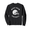 West View Football Distressed 1980S P E Sweatshirt - Trendy Graphic Unisex - T-Shirt, Sweatshirt, Hoodie