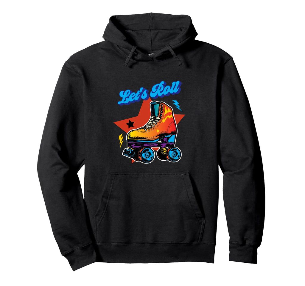 Lets Roll 1970S 1980S Roller Skating Hoodie - Trendy Graphic for Adults - T-Shirt, Sweatshirt, Hoodie