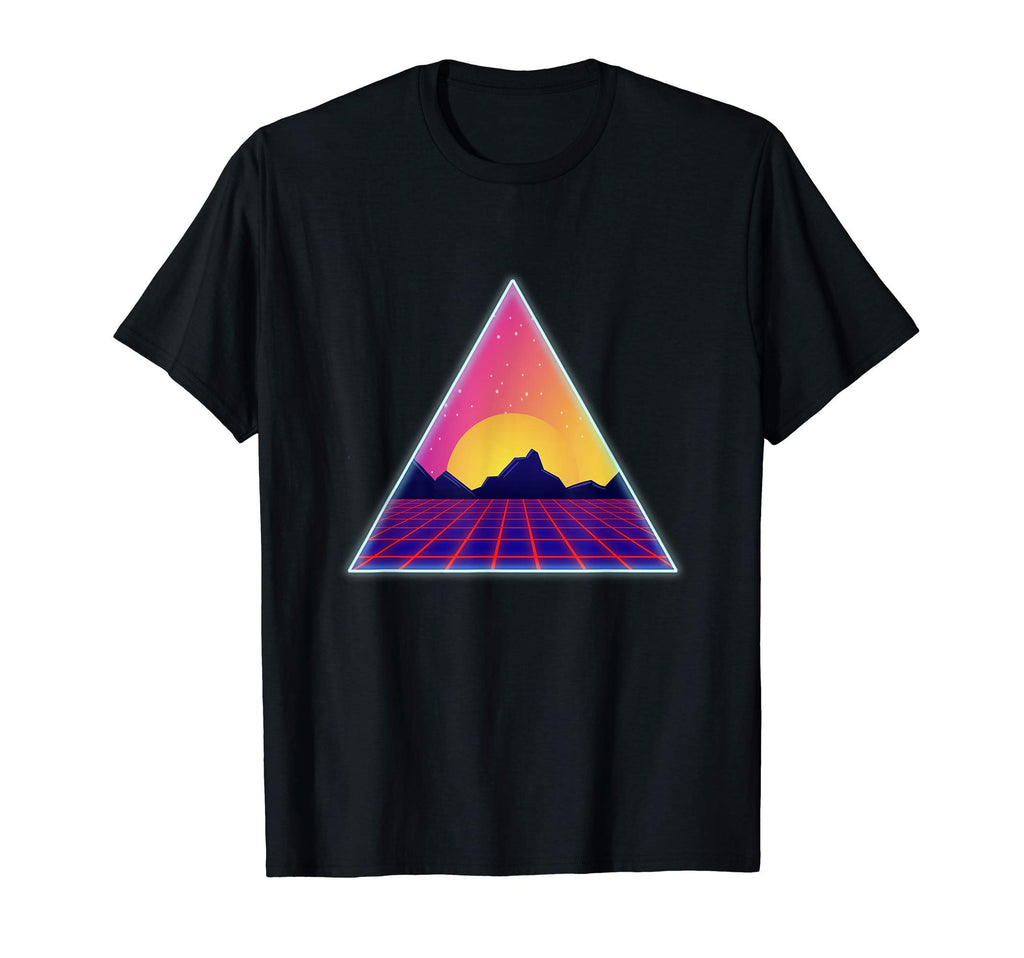 80S Outrun Sun Aesthetic Vaporwave T-Shirt - Unique Graphic Men Women - T-Shirt, Sweatshirt, Hoodie