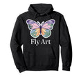 Fly Art Butterfly Nature Calm Serene Hoodie - Aesthetic Graphic for Adults - T-Shirt, Sweatshirt, Hoodie