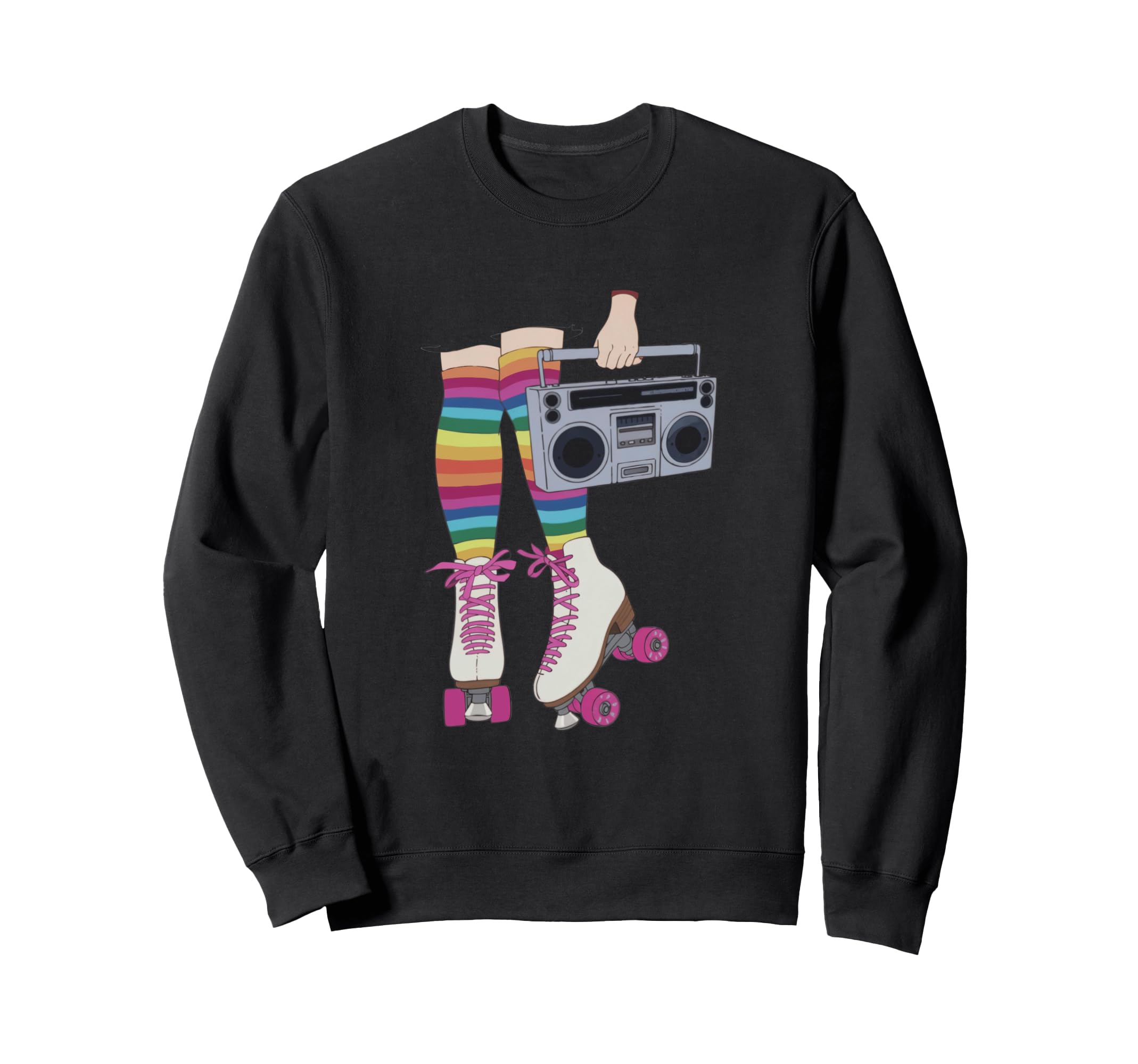 Rollerskates Roll Beat Funny Sweatshirt - Casual Everyday Wear Men Women - T-Shirt, Sweatshirt, Hoodie