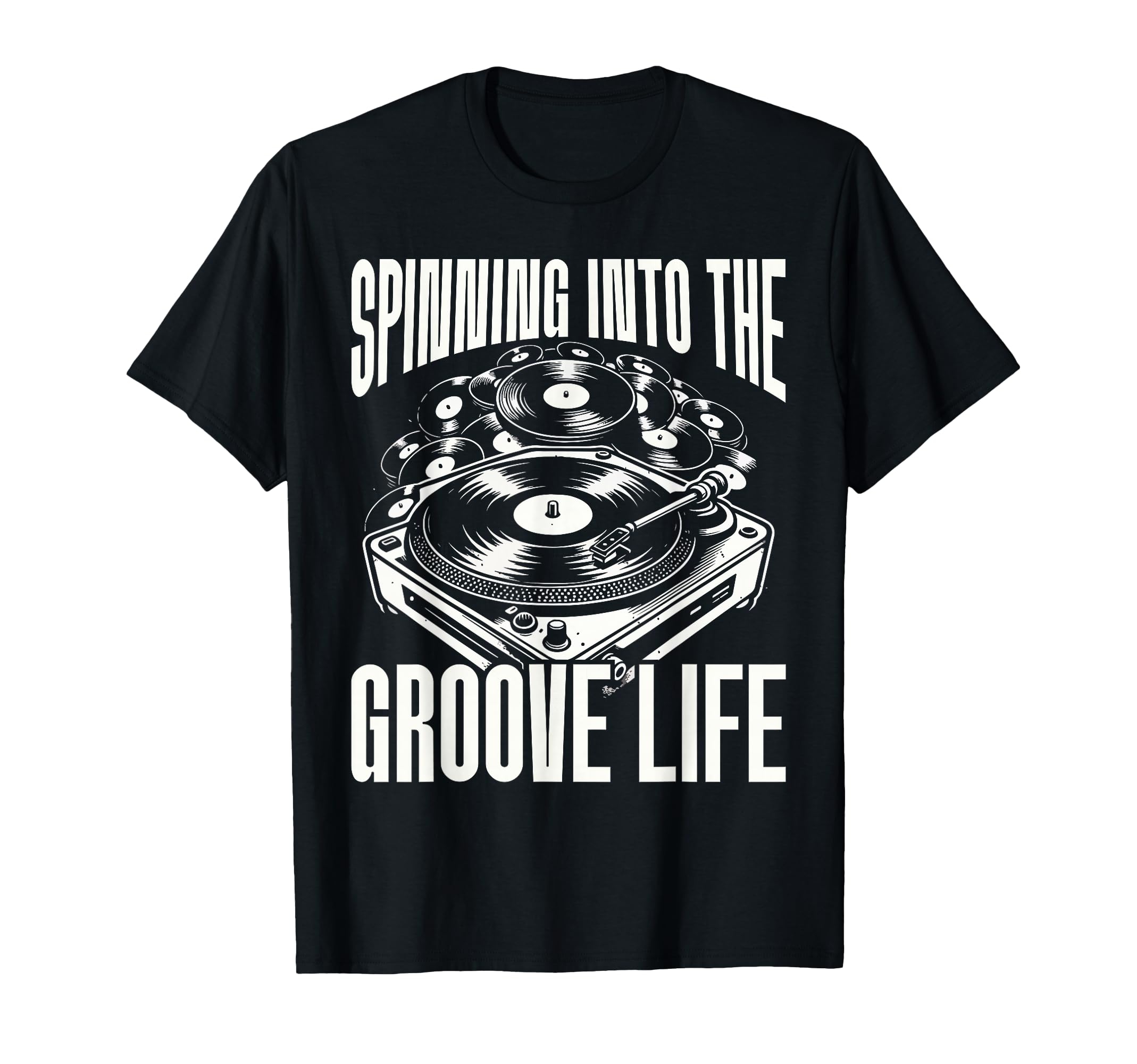 Vinyl Collecting Record Player T-Shirt - Novelty Apparel Men Women - T-Shirt, Sweatshirt, Hoodie