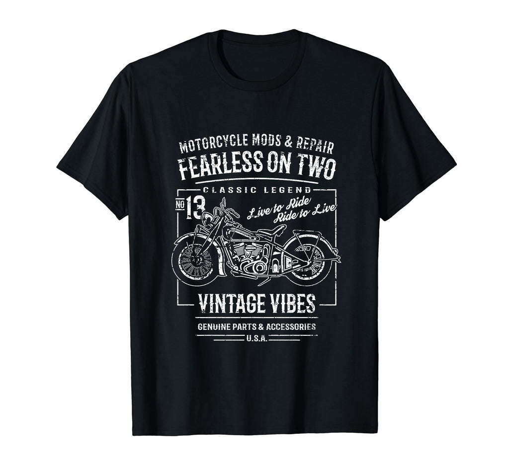 Motorcycle Distressed T-Shirt - Unique Graphic Men Women - T-Shirt, Sweatshirt, Hoodie