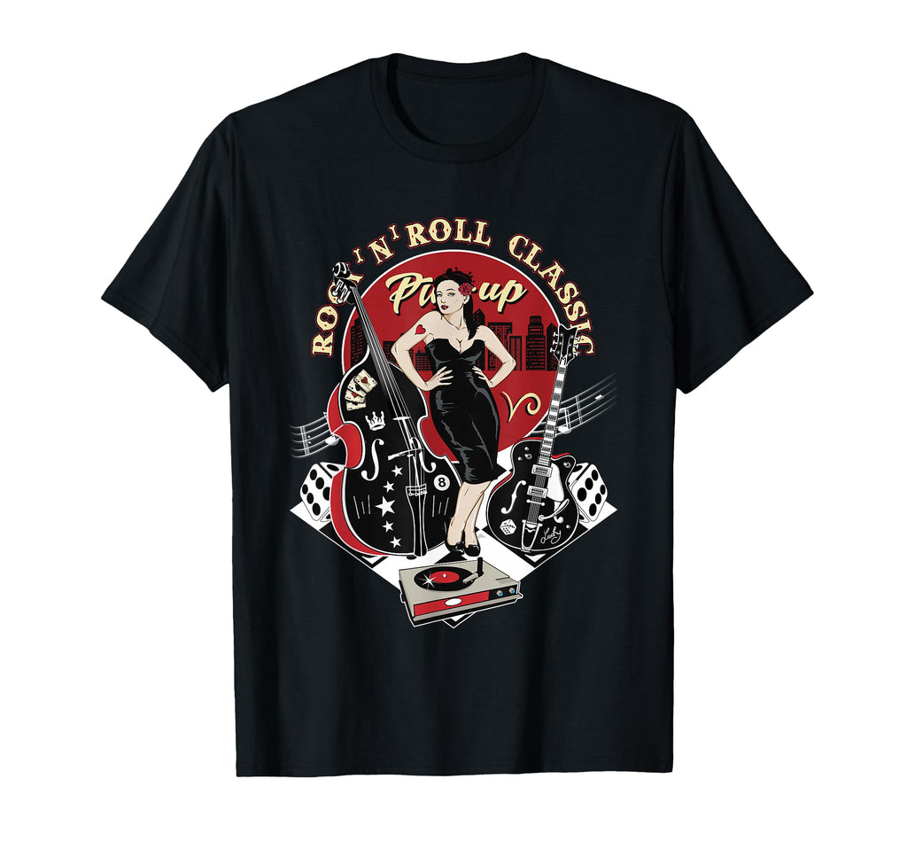 Rockabilly 1950S Sock Hop Dance Doo T-Shirt - Trendy Graphic for Adults - T-Shirt, Sweatshirt, Hoodie