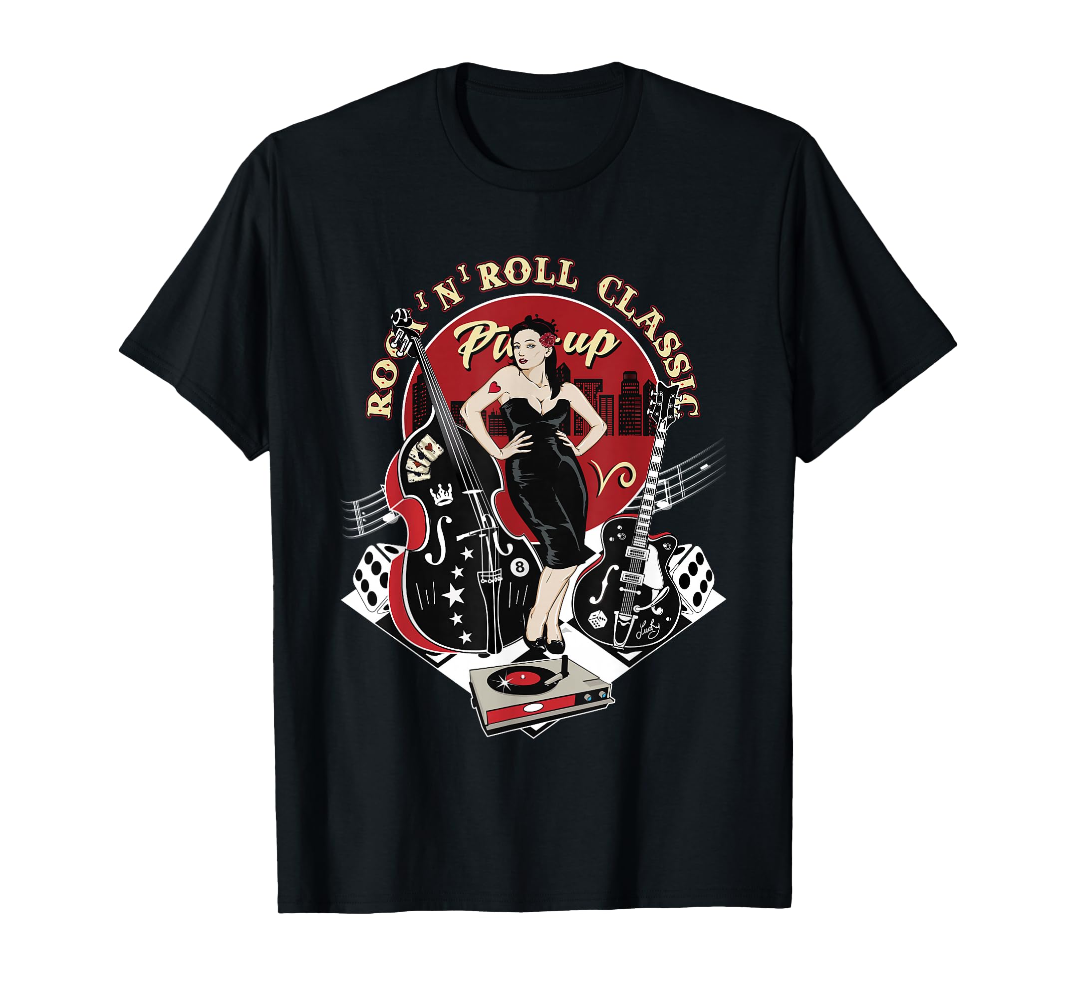 Rockabilly 1950S Sock Hop Dance Doo T-Shirt - Trendy Graphic for Adults - T-Shirt, Sweatshirt, Hoodie