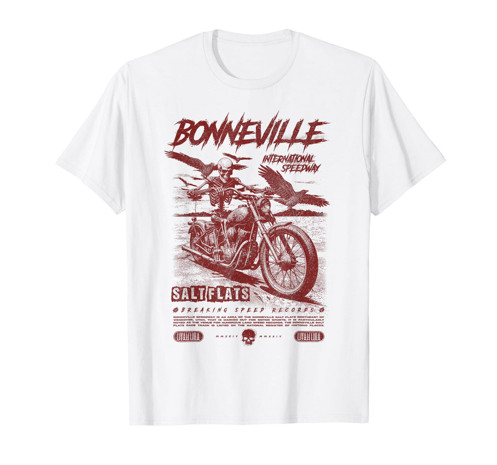 Bonneville Salt Flats Motorcycle T-Shirt - Casual Everyday Wear for Adults - T-Shirt, Sweatshirt, Hoodie