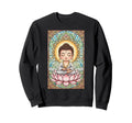 Little Buddha Stained Glass Sweatshirt - Custom Art Print Men Women - T-Shirt, Sweatshirt, Hoodie