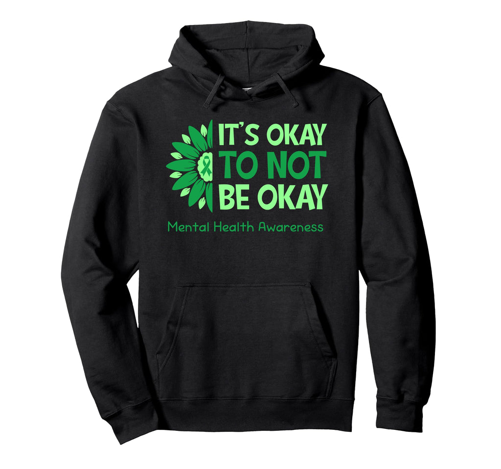 Its Okay To Not Be Okay Us Flag Hoodie - Minimalist Print for Adults - T-Shirt, Sweatshirt, Hoodie
