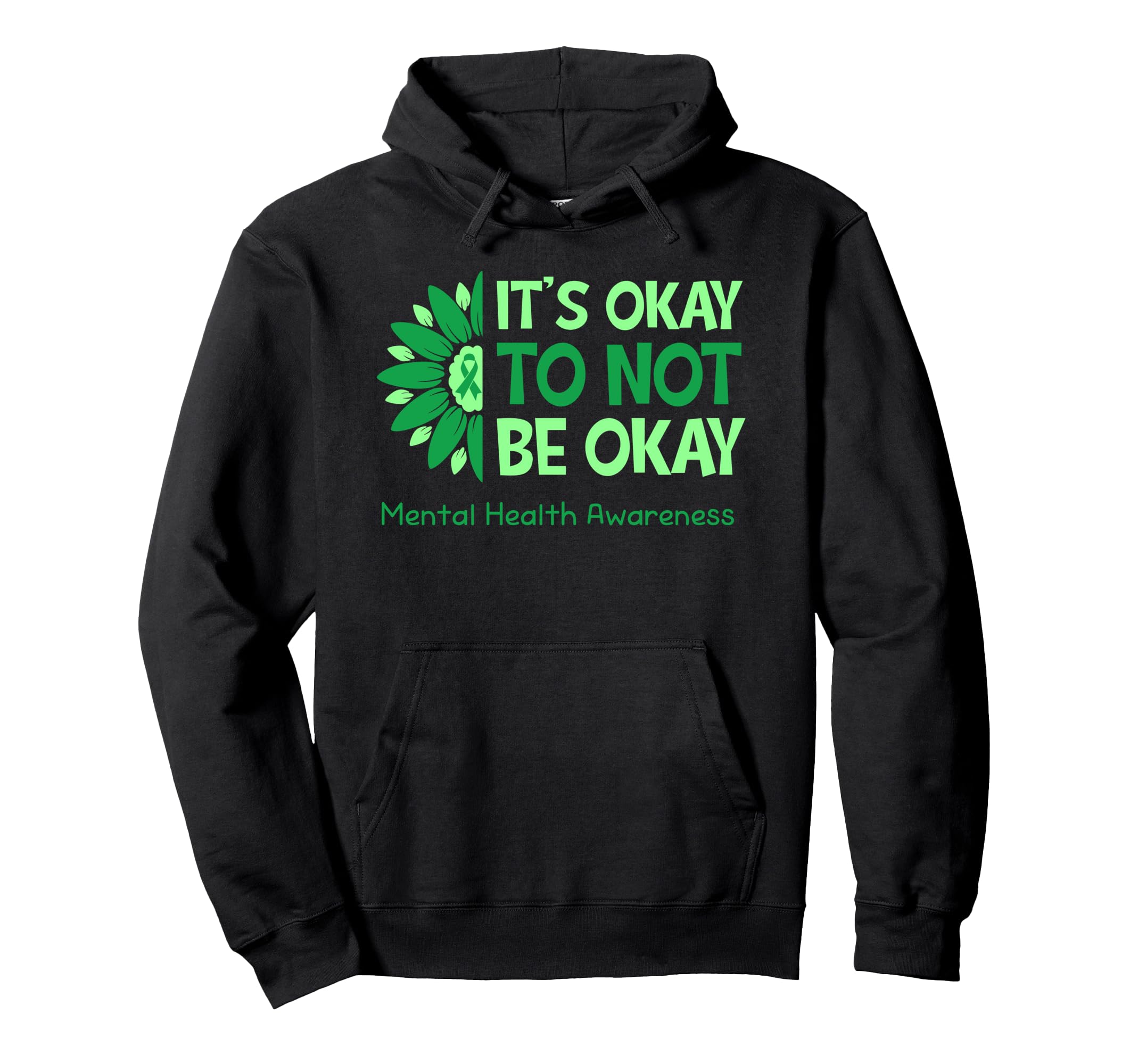 Its Okay To Not Be Okay Us Flag Hoodie - Minimalist Print for Adults - T-Shirt, Sweatshirt, Hoodie