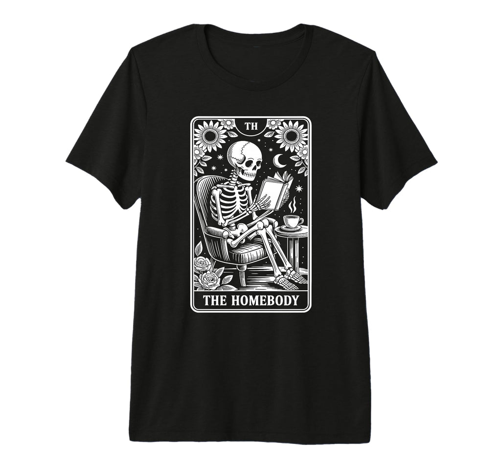 Homebody Tarot Indoorsy Antisocial T-Shirt - Unique Graphic for Adults - T-Shirt, Sweatshirt, Hoodie