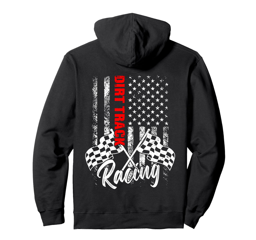 Dirt Track Racing Car Driver Biker Hoodie - Aesthetic Graphic for Adults - T-Shirt, Sweatshirt, Hoodie