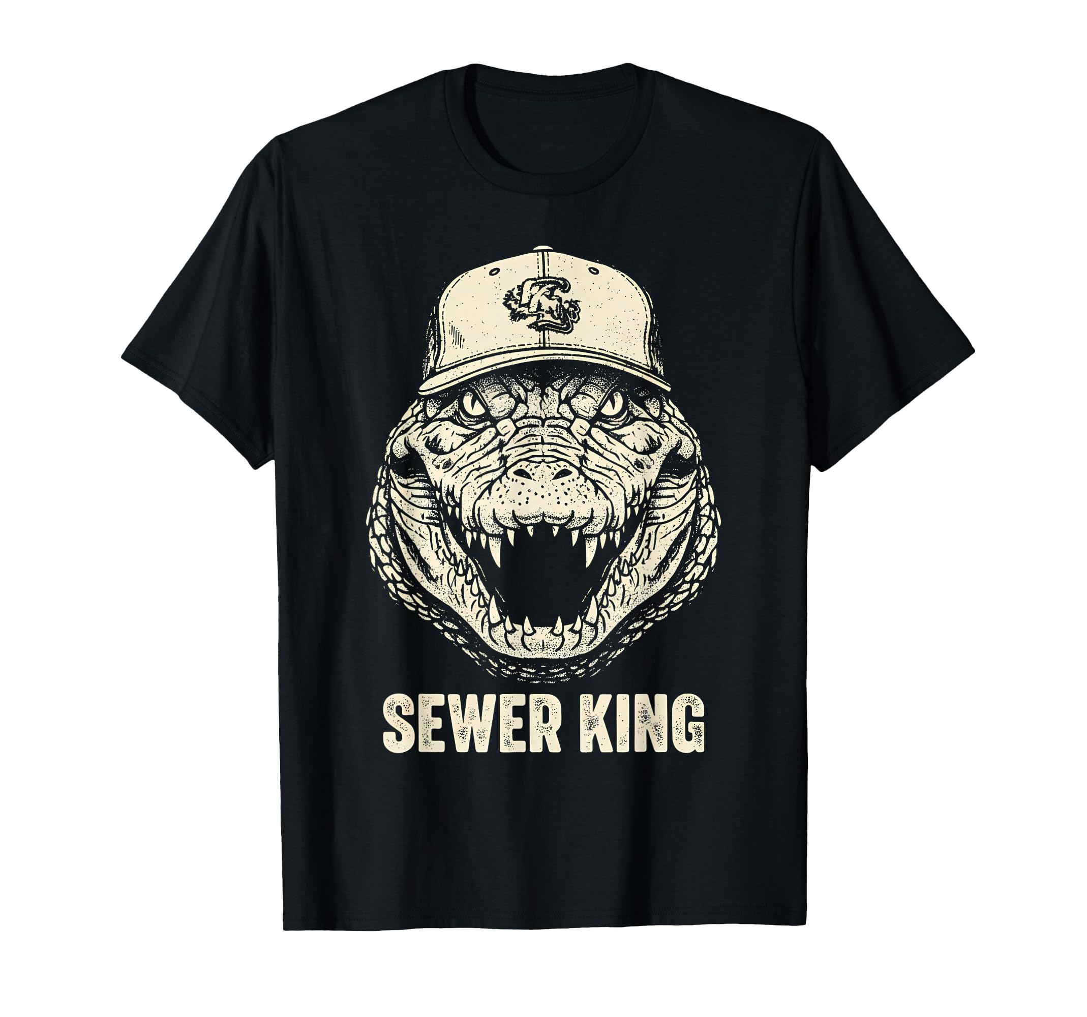 Sewer King Alligator Florida Louisiana T-Shirt - Graphic Print for Adults - T-Shirt, Sweatshirt, Hoodie