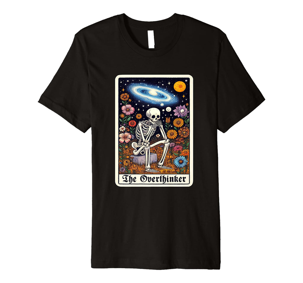 Overthinker Tarot Cards Reader Deep T-Shirt - Custom Art Print for Adults - T-Shirt, Sweatshirt, Hoodie
