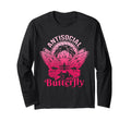 Antisocial Butterfly Moth Gothic Dark T-Shirt - Unique Graphic Men Women - T-Shirt, Sweatshirt, Hoodie