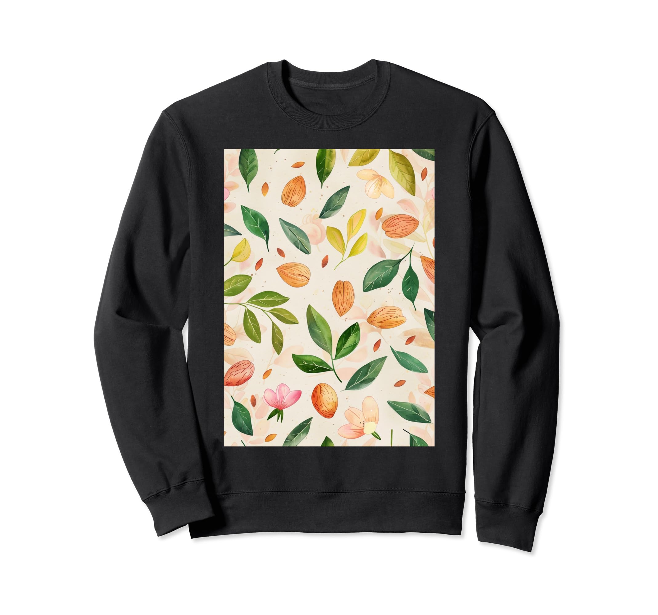 Almond Pattern Art Sweatshirt - Graphic Print Men Women - T-Shirt, Sweatshirt, Hoodie