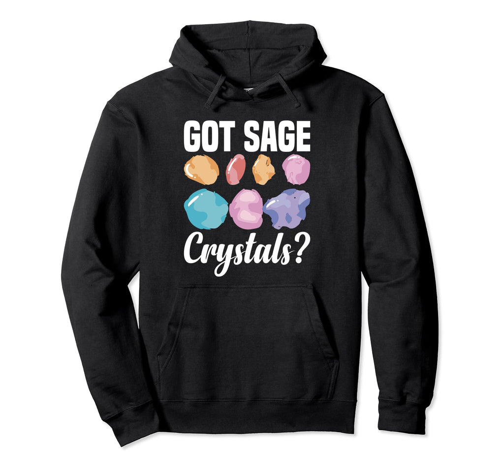 Crystal Healing Sage Crystal Reiki Hoodie - Custom Art Print for Adults - T-Shirt, Sweatshirt, Hoodie
