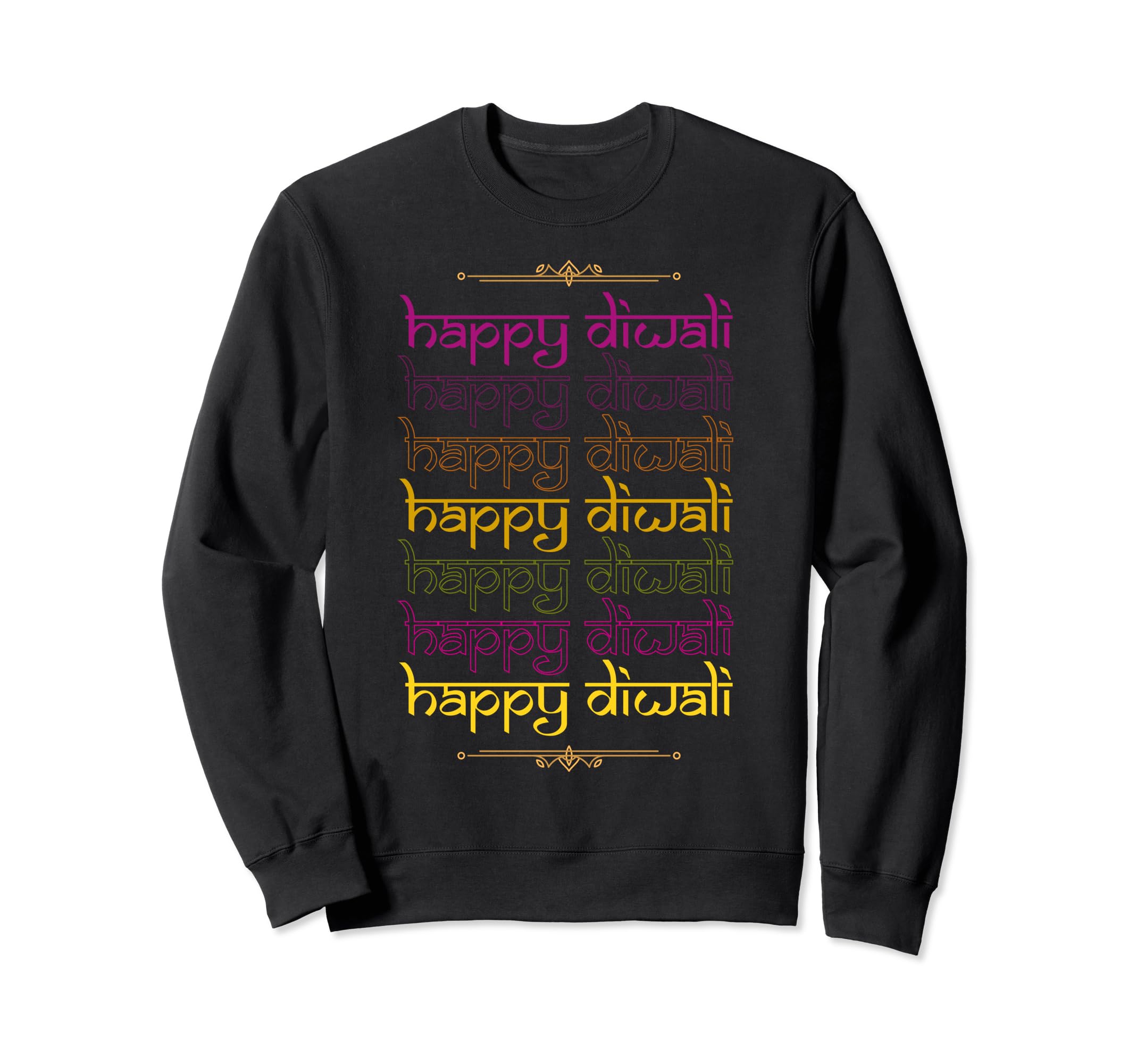 Happy Diwali Deepavali Desi Sweatshirt - Aesthetic Graphic for Adults - T-Shirt, Sweatshirt, Hoodie