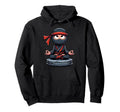 Meditation Ninja Yoga Pose Relaxing Hoodie - Streetwear Style for Adults - T-Shirt, Sweatshirt, Hoodie