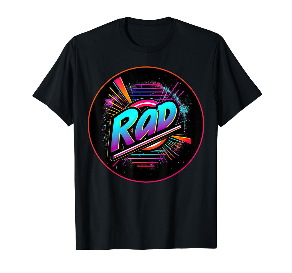 80S 90S Rad Party Synthwave Costume T-Shirt - Minimalist Print Unisex - T-Shirt, Sweatshirt, Hoodie