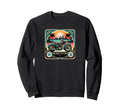 Motorcycle Sunset Ride Bold Live Sweatshirt - Minimalist Print for Adults - T-Shirt, Sweatshirt, Hoodie