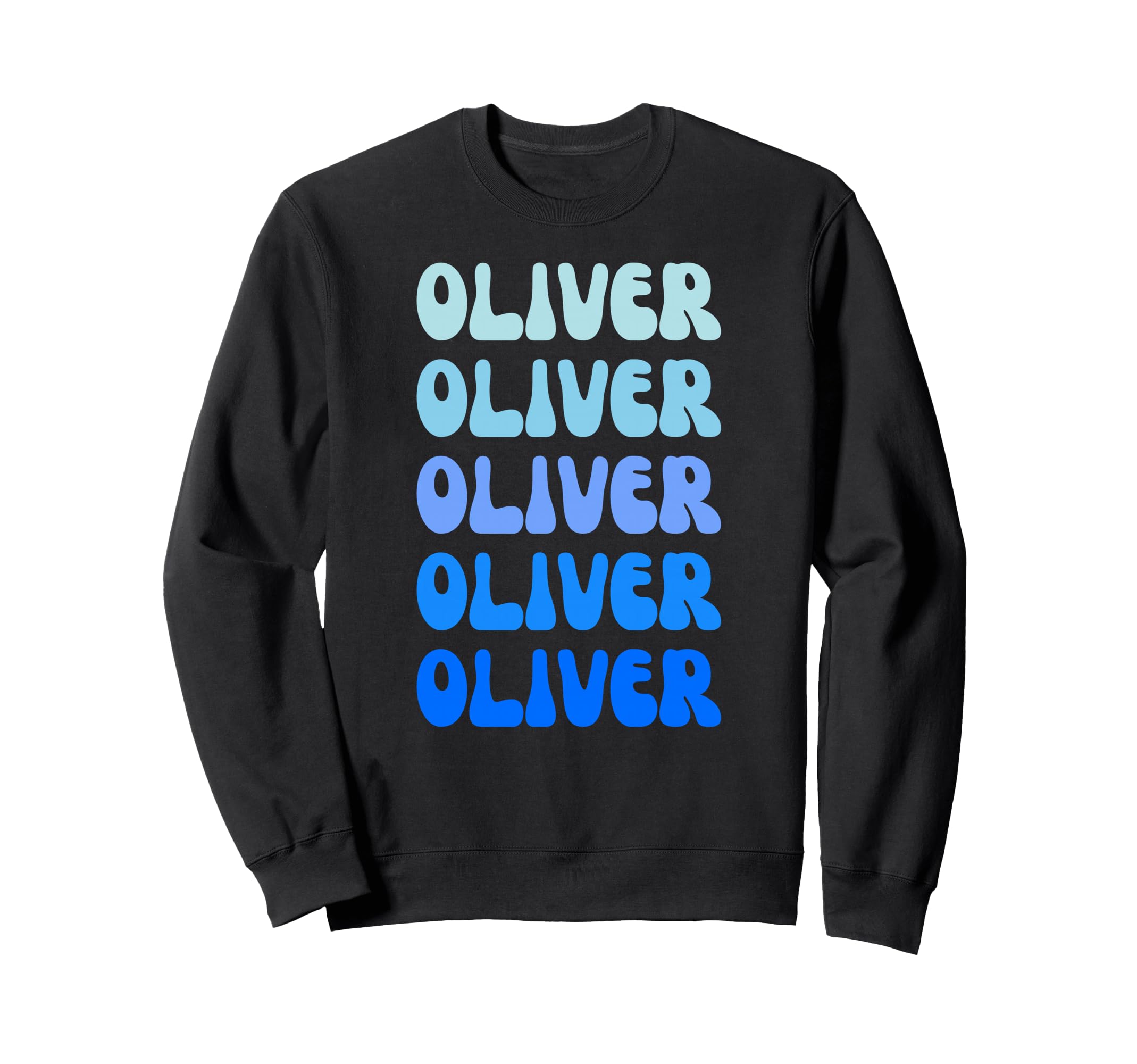 Oliver Name Stack Sweatshirt - Minimalist Print for Adults - T-Shirt, Sweatshirt, Hoodie