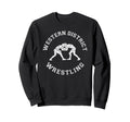 Western District Wrestling Sweatshirt - Fun Novelty Design for Adults - T-Shirt, Sweatshirt, Hoodie