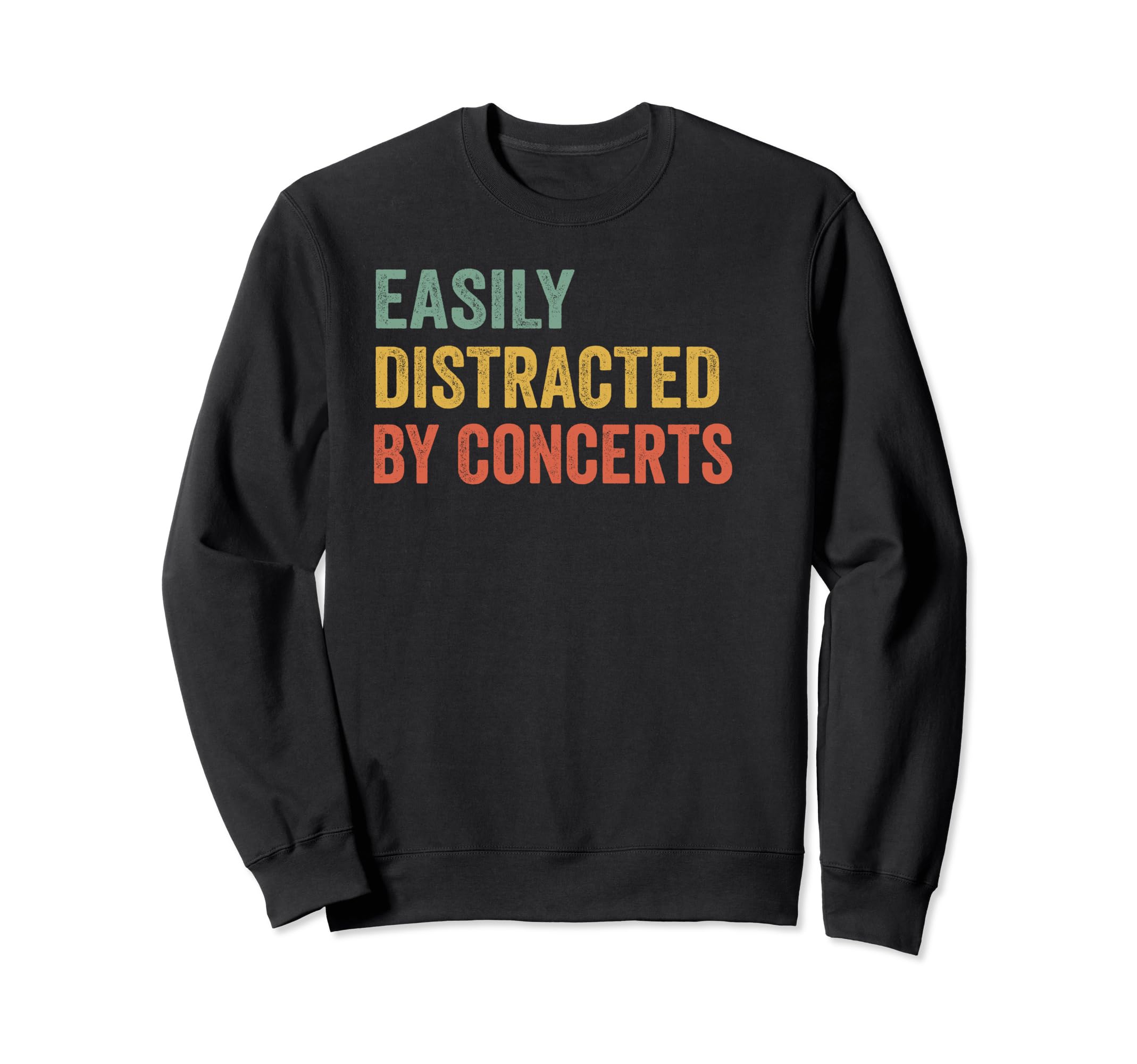 Easily Distracted Concerts Pilot Sweatshirt - Novelty Apparel for Adults - T-Shirt, Sweatshirt, Hoodie