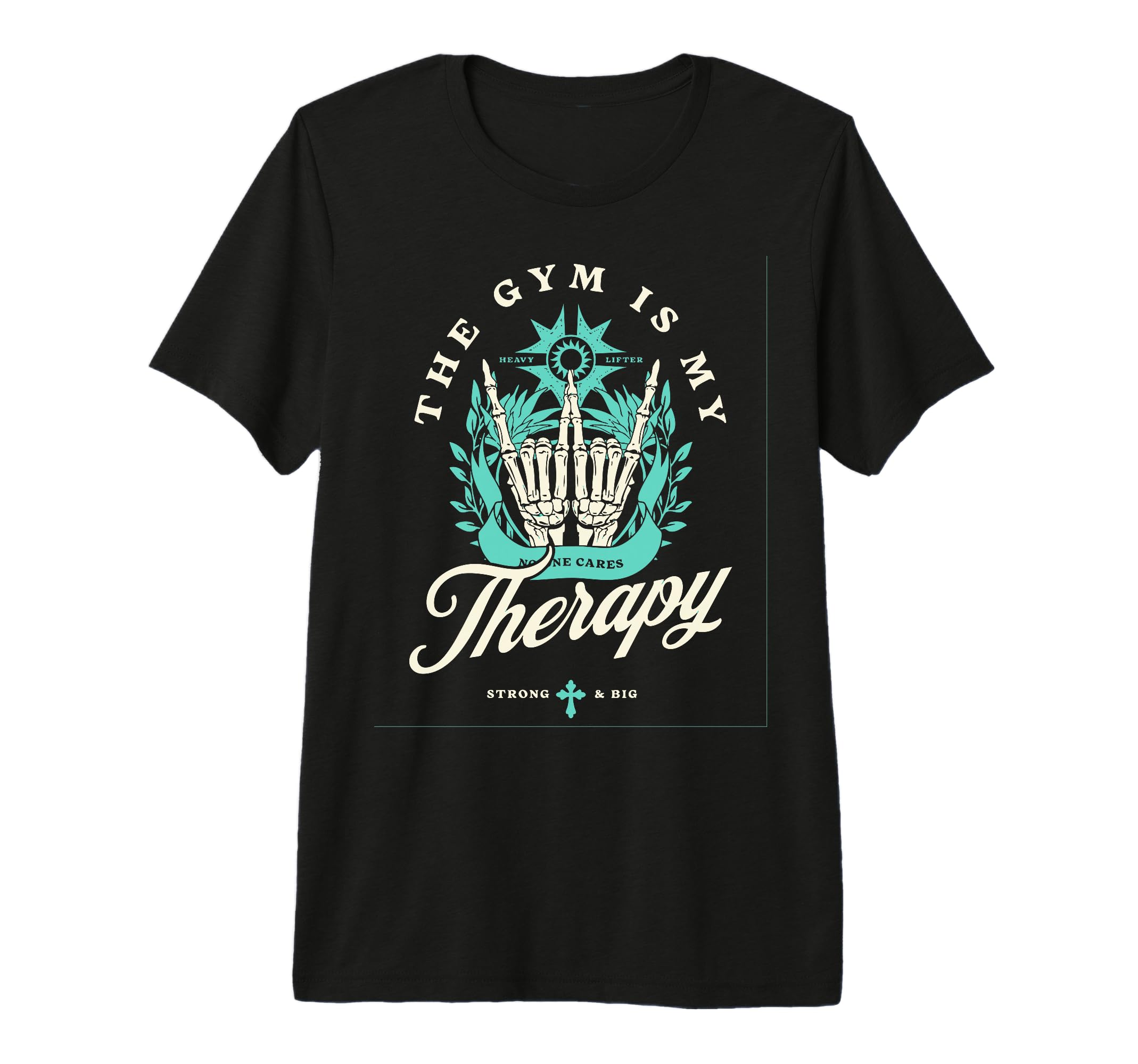 Gym Is My Therapy Self Love And Care T-Shirt - Minimalist Print for Adults - T-Shirt, Sweatshirt, Hoodie