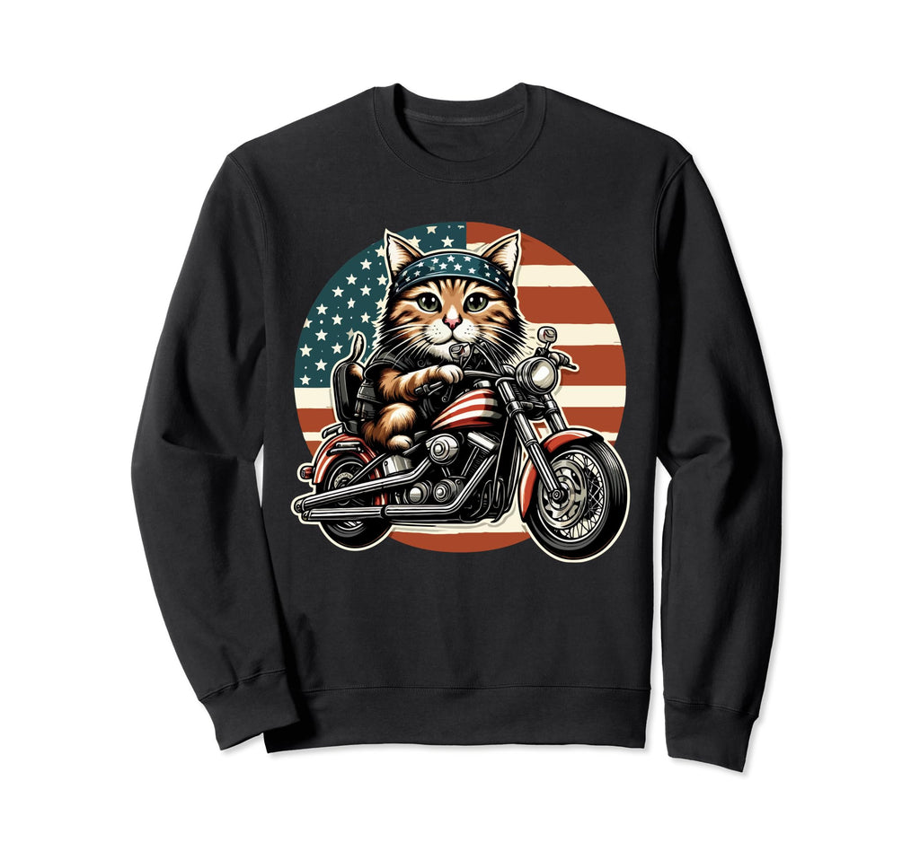 Patriotic Usa Flag Funny Sweatshirt - Minimalist Print Men Women - T-Shirt, Sweatshirt, Hoodie