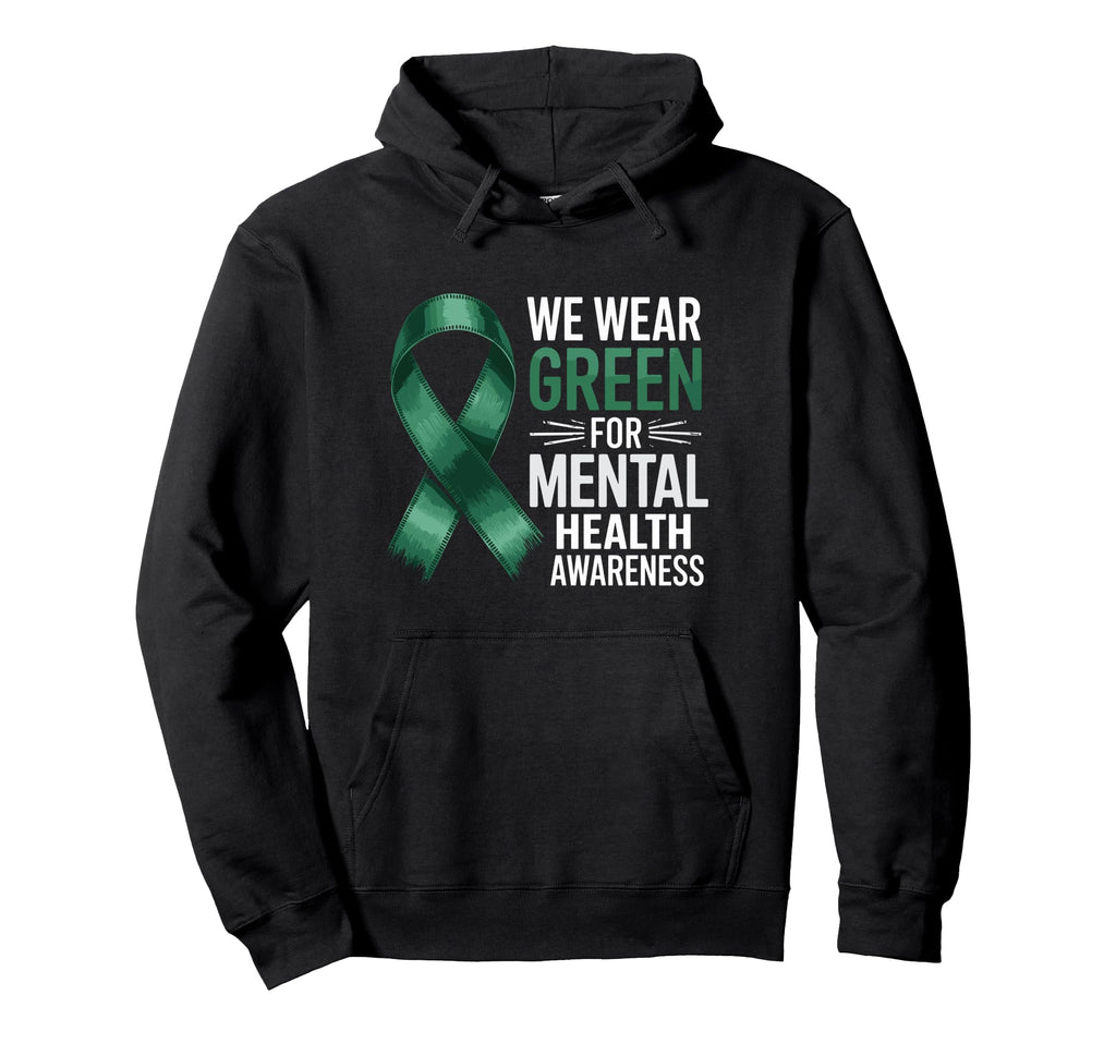 Mental Health Awareness Month Green T-Shirt - Unique Graphic Men Women - T-Shirt, Sweatshirt, Hoodie