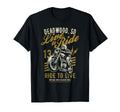 Deadwood South Dakota Motorcycle Skull T-Shirt - Unique Graphic Unisex - T-Shirt, Sweatshirt, Hoodie
