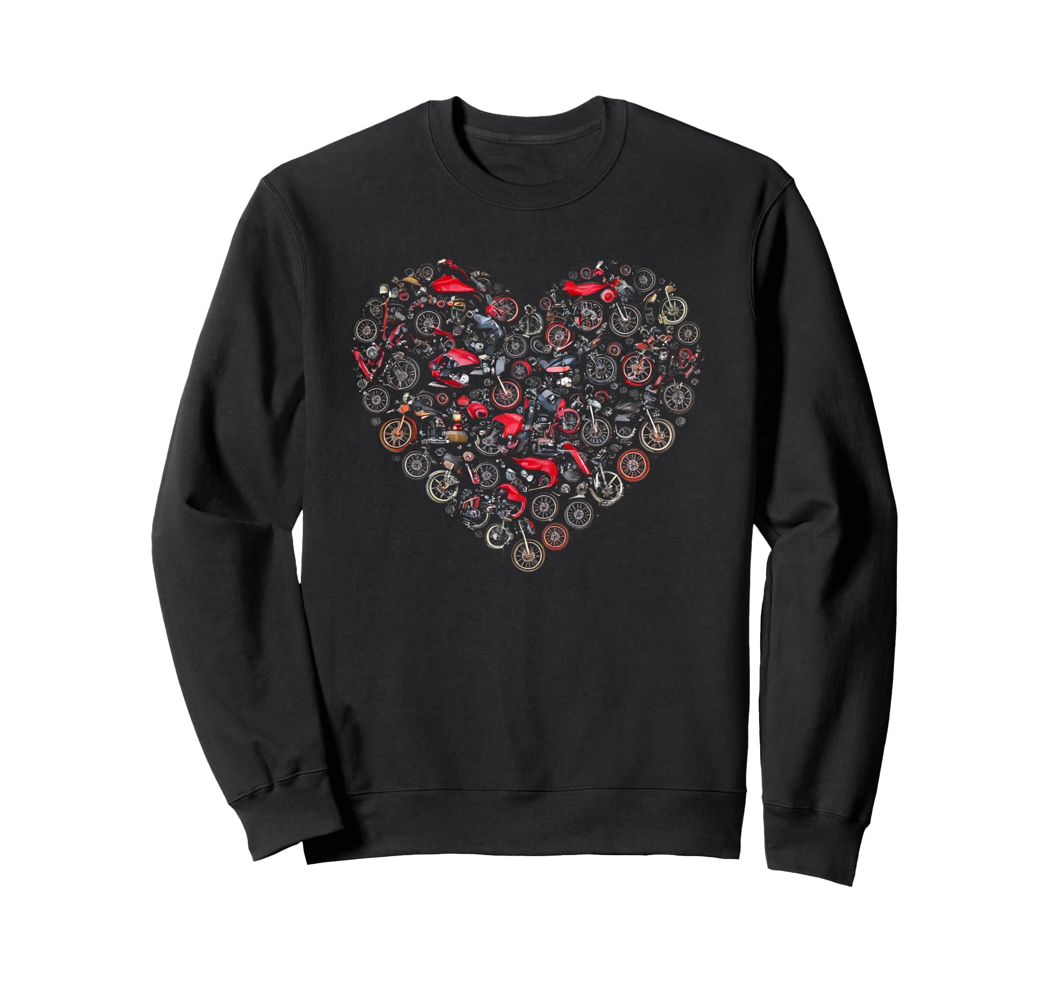 Valentines Motorcycles Sweatshirt - Casual Everyday Wear for Adults - T-Shirt, Sweatshirt, Hoodie
